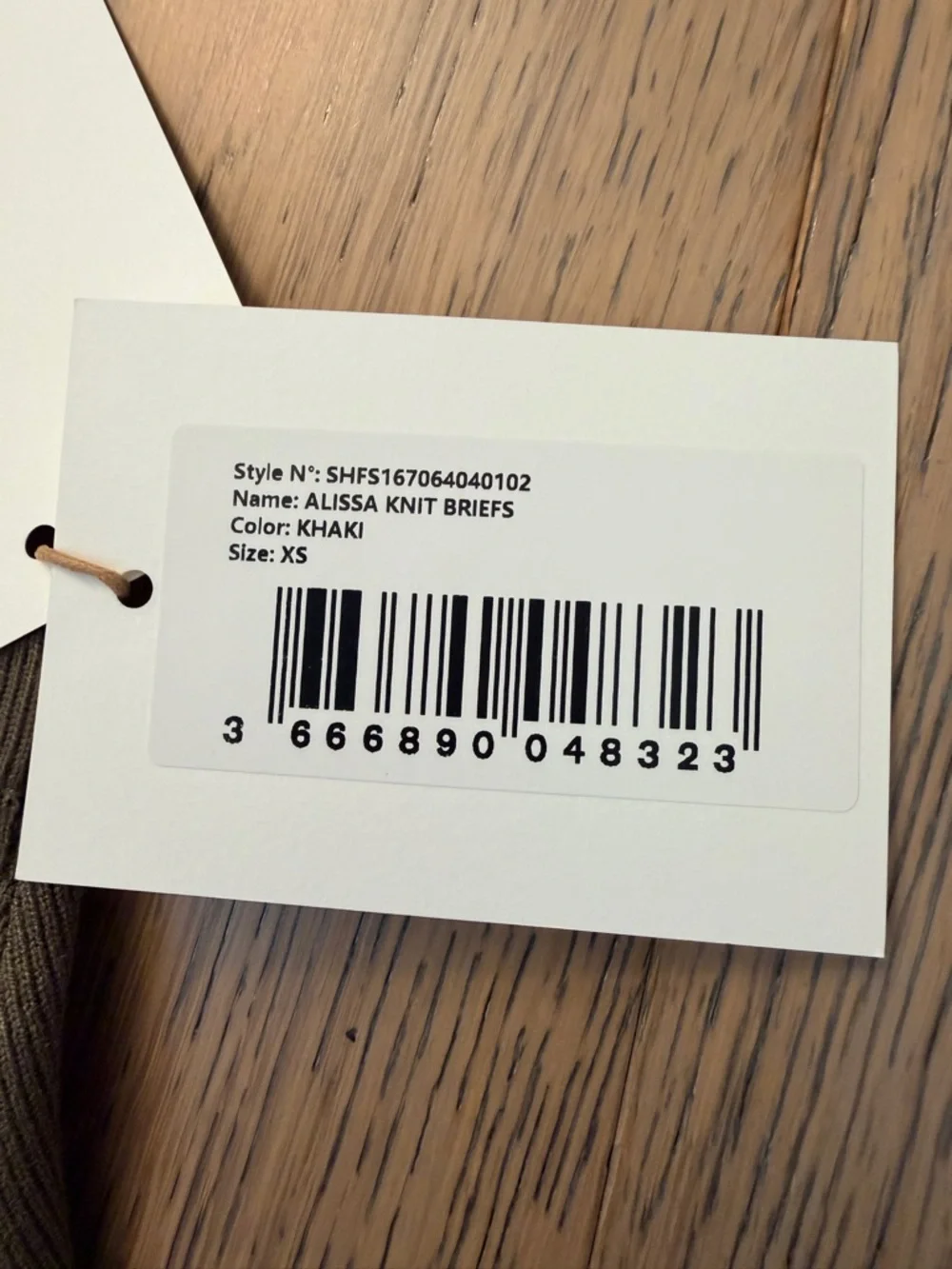 The Frankie Shop High-Waist Knit Shorts in Olive - Picture 4 of 5